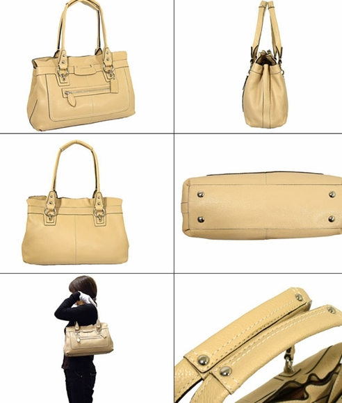 Coach Penelope Tan Leather Satchel M0985-F14686 - Picture 4 of 15